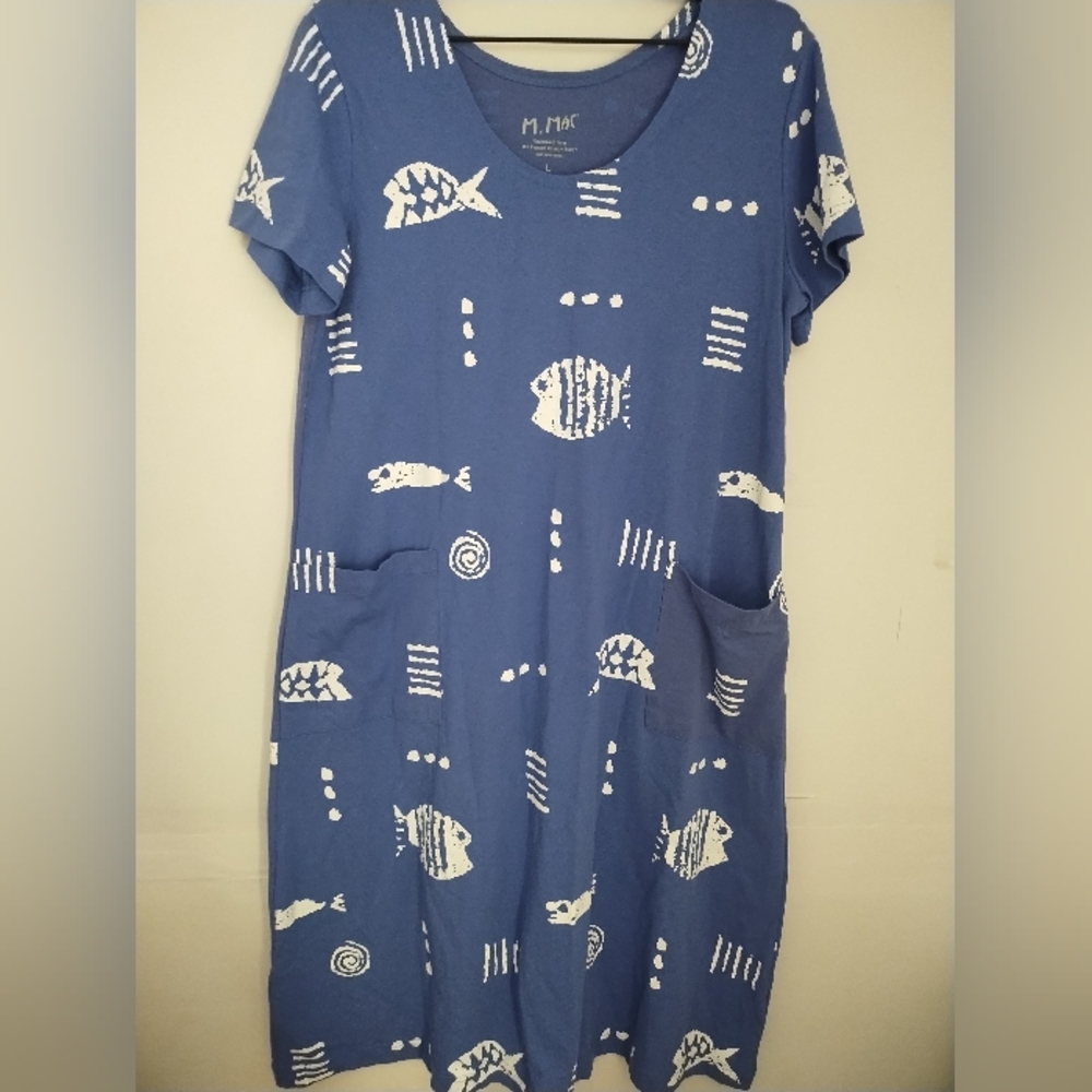 Vermont Country Store Original M.MAC Rock Fish Dress—NWOT SZ L
